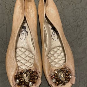 Beautiful embellished flats. Never worn size 8 1/2